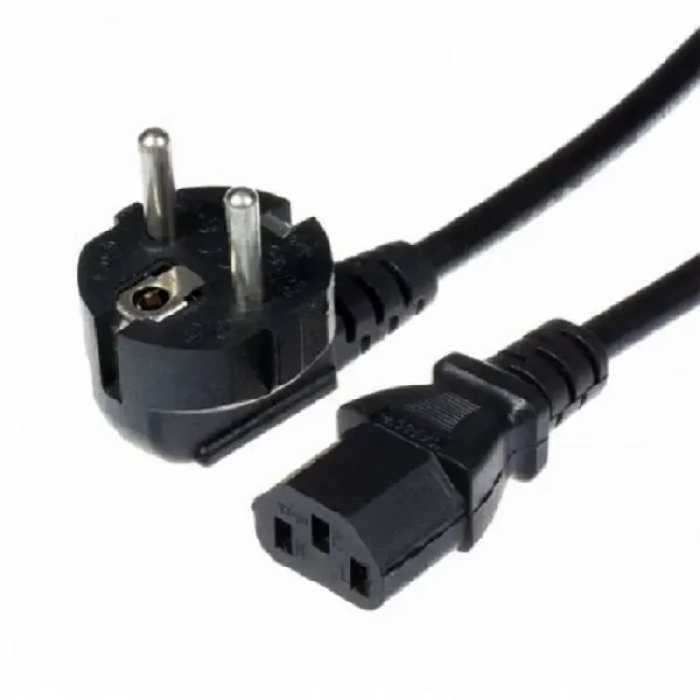 کابل برق سه پین منبع تغذیه کامپیوتر و مونیتور