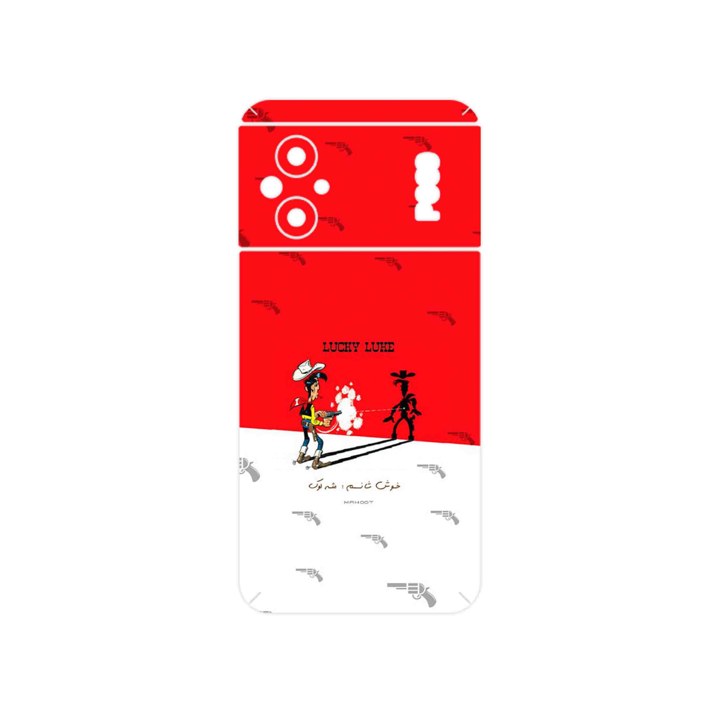برچسب پوششی ماهوت مدل Lucky Luke مناسب برای گوشی موبایل شیائومی Poco M5
