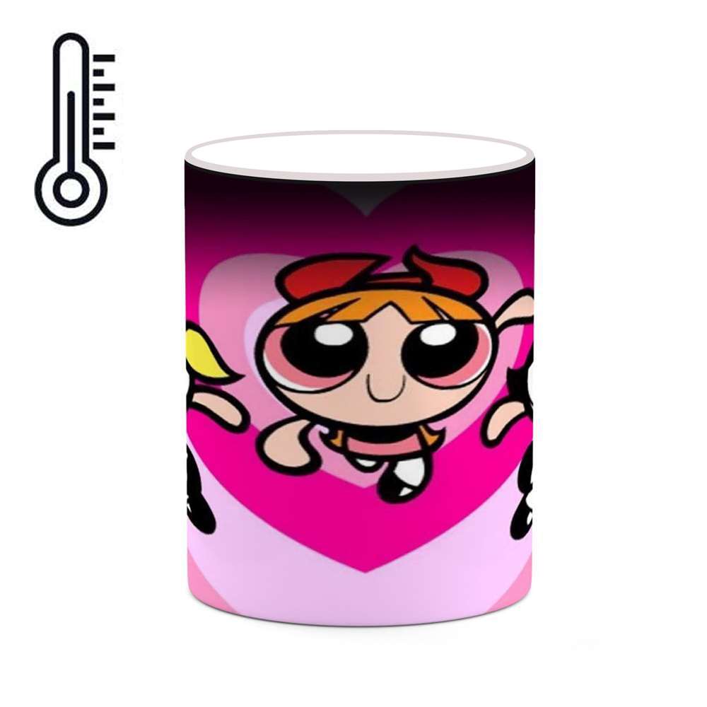 ماگ حرارتی کاکتی طرح کارتون The Powerpuff Girls مدل mgh23454