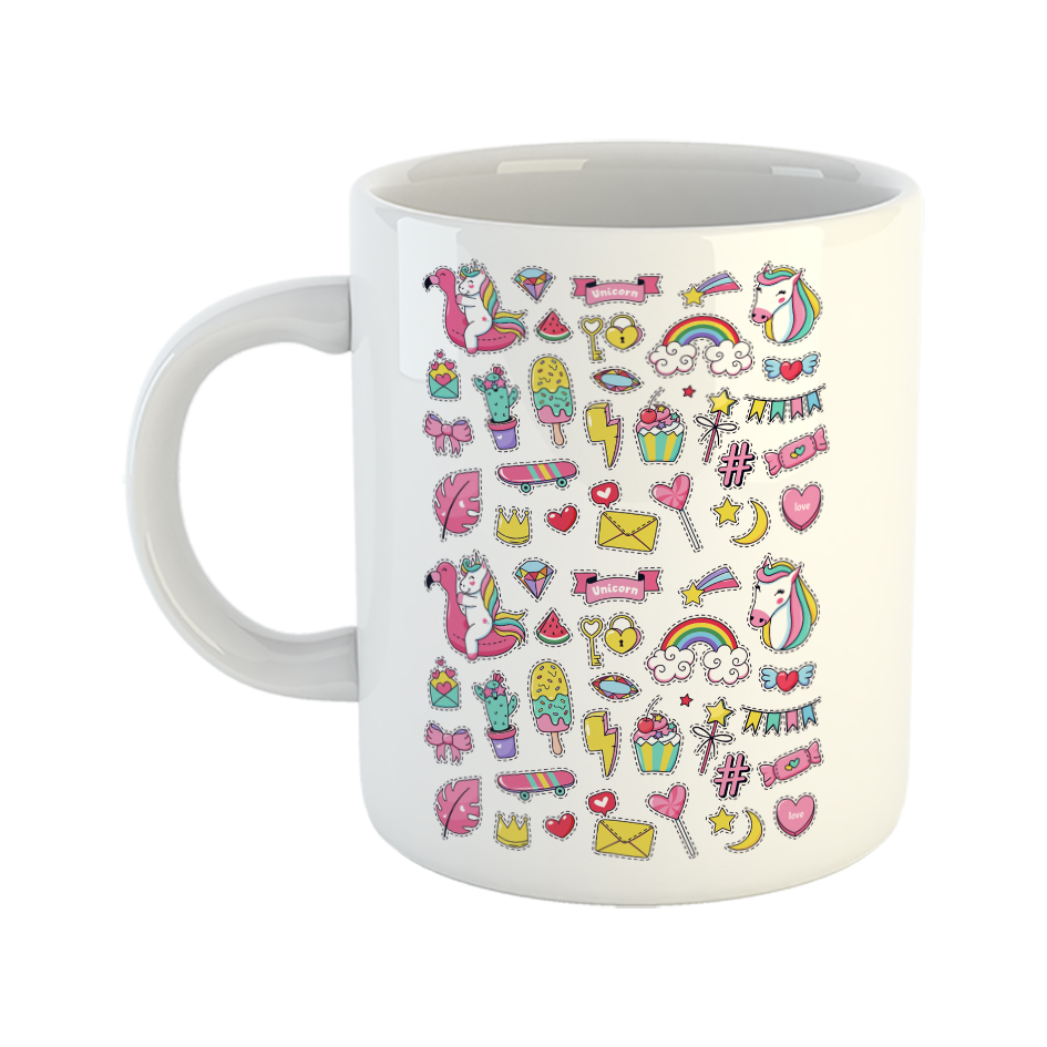 ماگ طرح یونیکورن ست 019