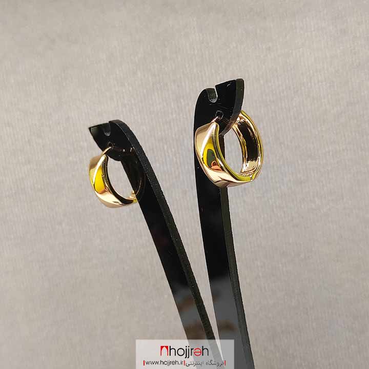 اطلاعات ، قیمت و خرید گوشواره حلقه ای استیل آبکاری طلا کد D184