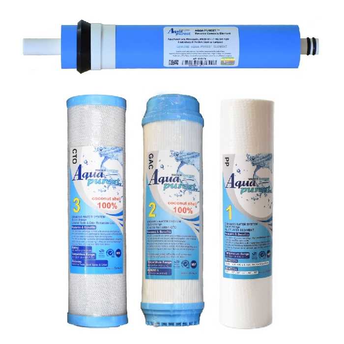 فیلتر دستگاه تصفیه آب آکوا پیورست مدل RO-NEW 007 مجموعه 7 عددی