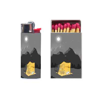 فندک مدل کمپ کد 1462 به همراه کبریت