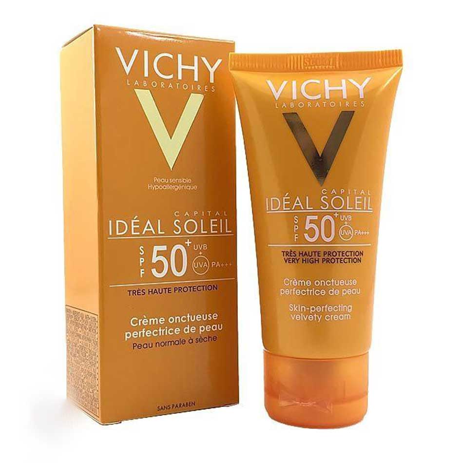 ضد آفتاب ویشی بی رنگ پوست چرب Capital Soleil SPF50