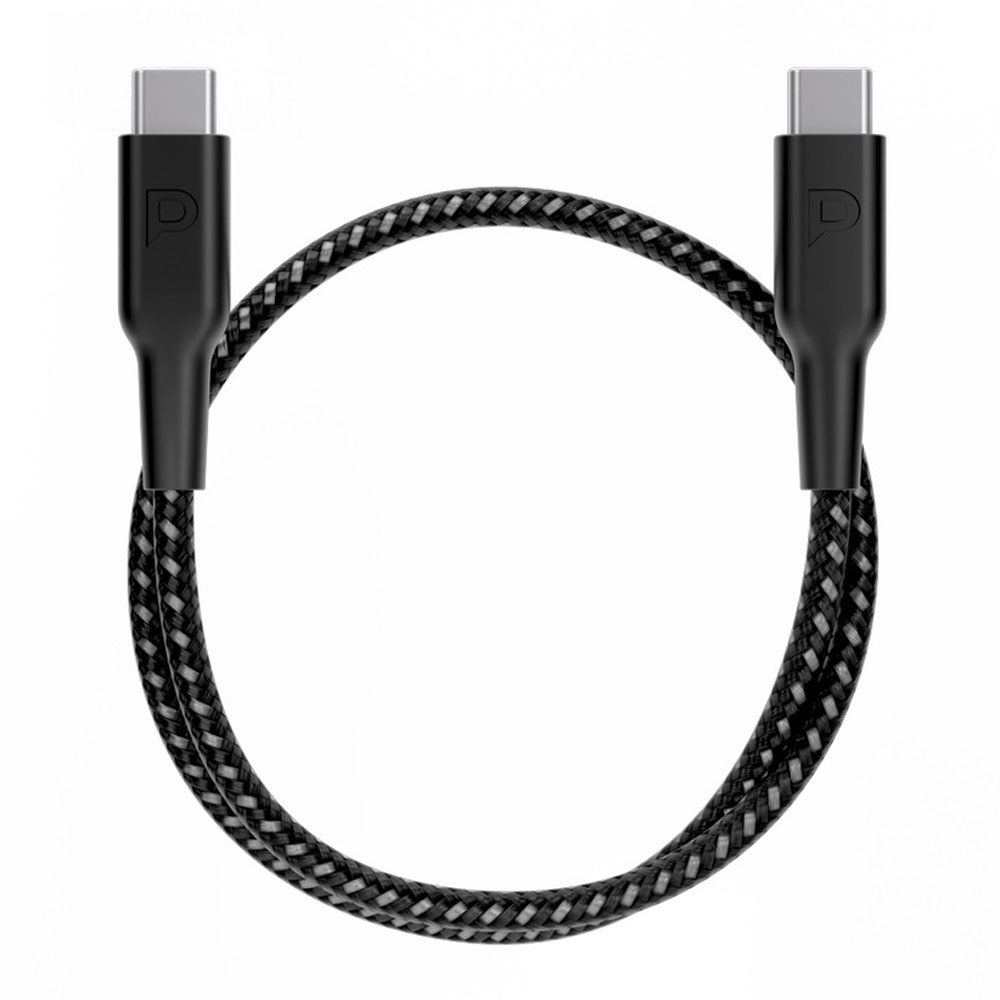 کابل شارژ USB-C به USB-C پاورولوژی مدل PCAB008 طول 30 سانت توان 60 وات