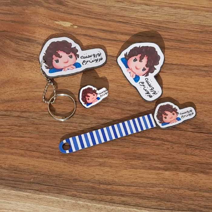 ست بچه مهمونی جاکلیدی ، پیکسل ، پیکسل ریز ، نشانگر  کتاب 