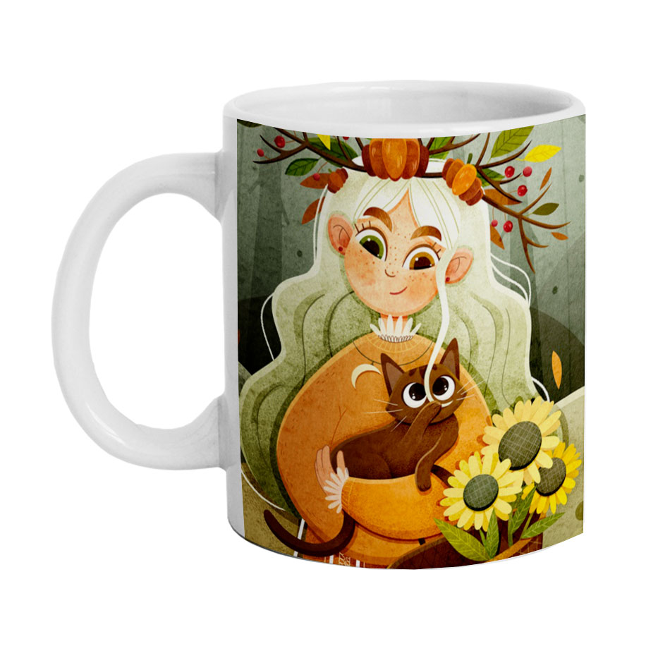 ماگ دارلی طرح دخترانه مدل MG2597