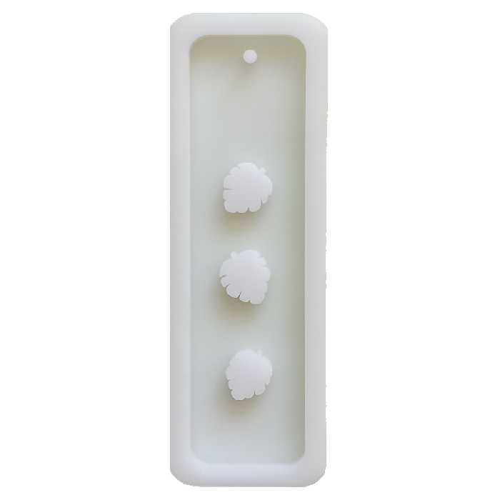 قالب رزین مدل بوک مارک طرح برگ کد BK-L1 