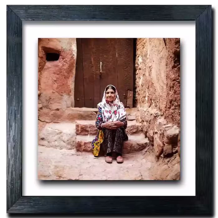 تابلو قاب پوست طرح  N 7