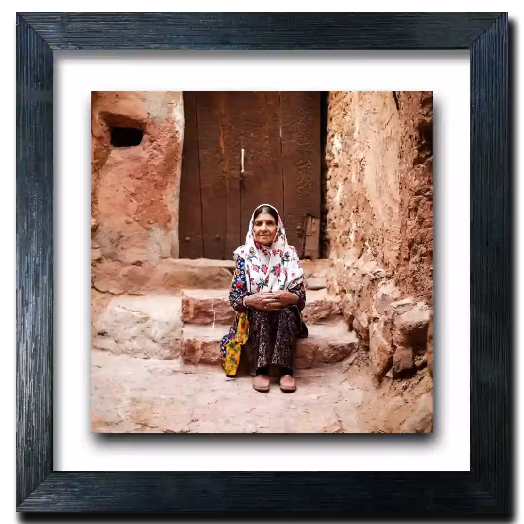 تابلو قاب پوست طرح  N 7