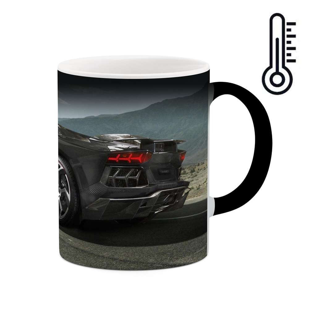 ماگ حرارتی طرح ماشین Lamborghini veneno مدل mgph15609