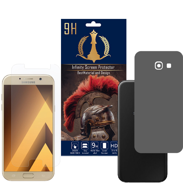 برچسب پوششی اینفینیتی مدل PRO MAX مناسب برای گوشی موبایل سامسونگ Galaxy A7 2017 / A720 به همراه محافظ صفحه نمایش