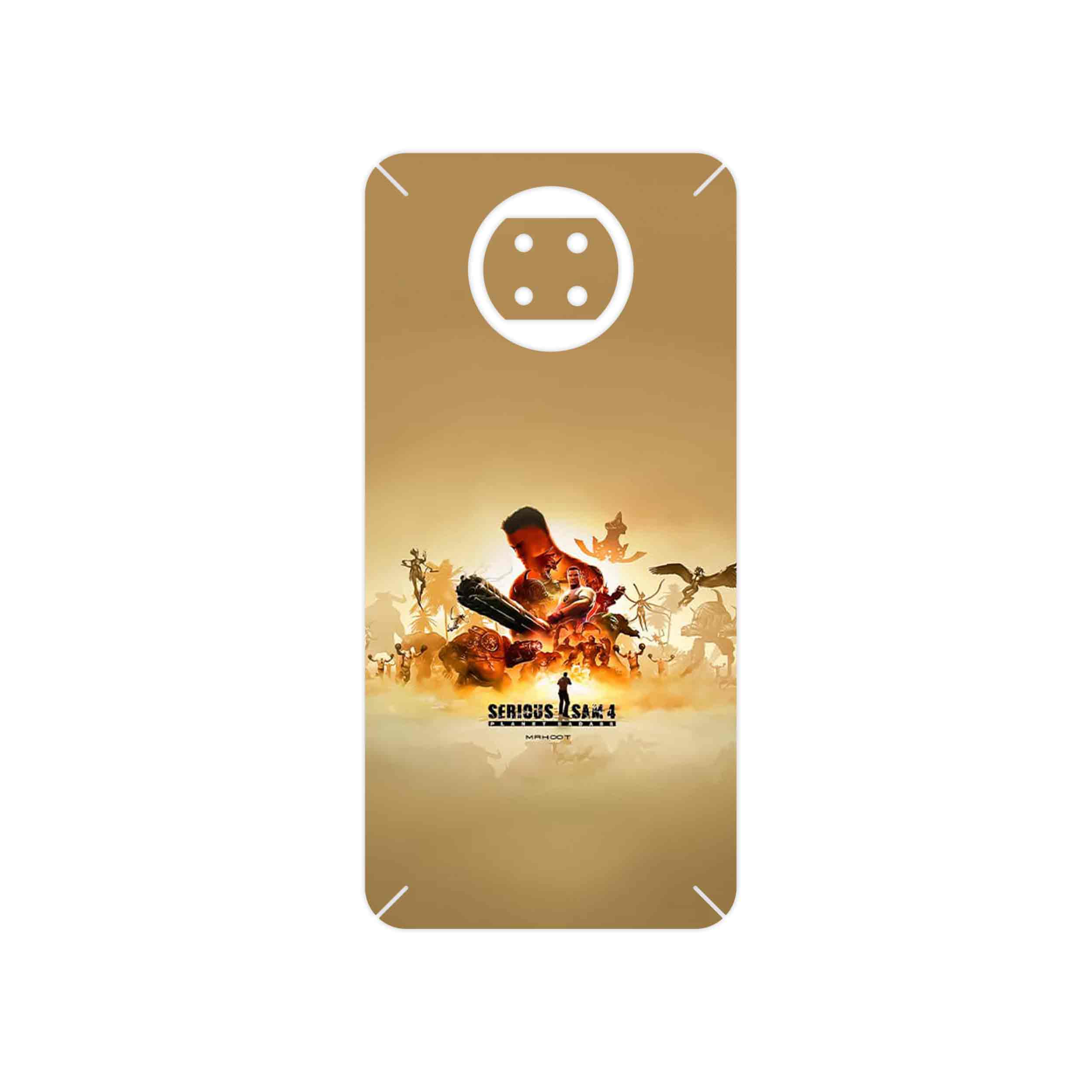 برچسب پوششی ماهوت مدل Serious Sam Game Series مناسب برای گوشی موبایل شیائومی Redmi Note 9T