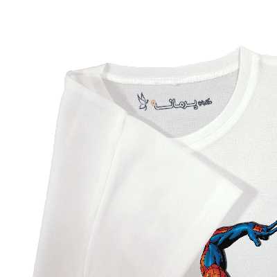 تی شرت  آستین کوتاه بچگانه پرمانه طرح مرد عنکبوتی کد pmt.6721