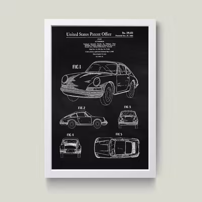 تابلو مدل Porsche پورشه کد m2647-w