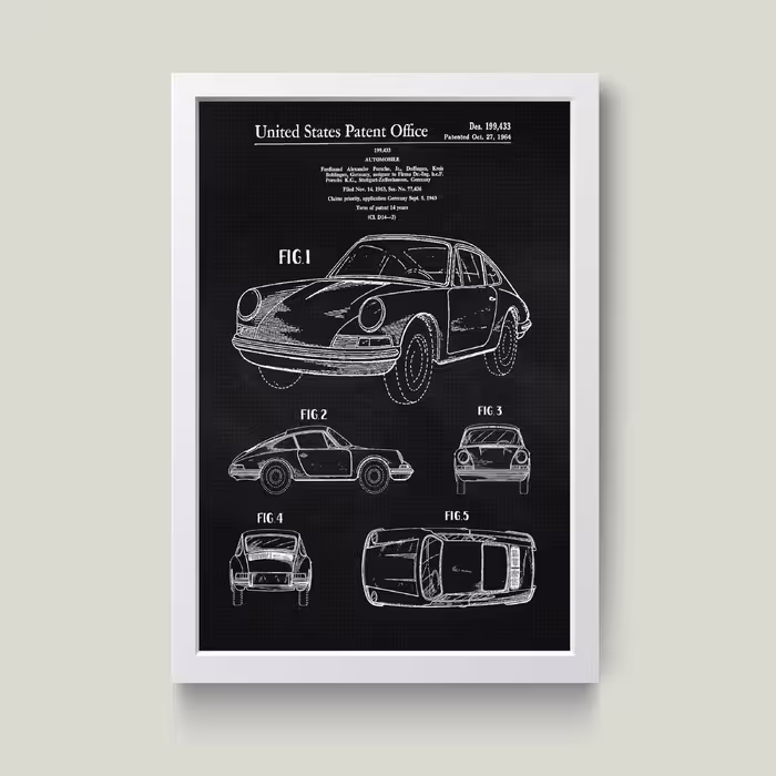 تابلو مدل Porsche پورشه کد m2647-w