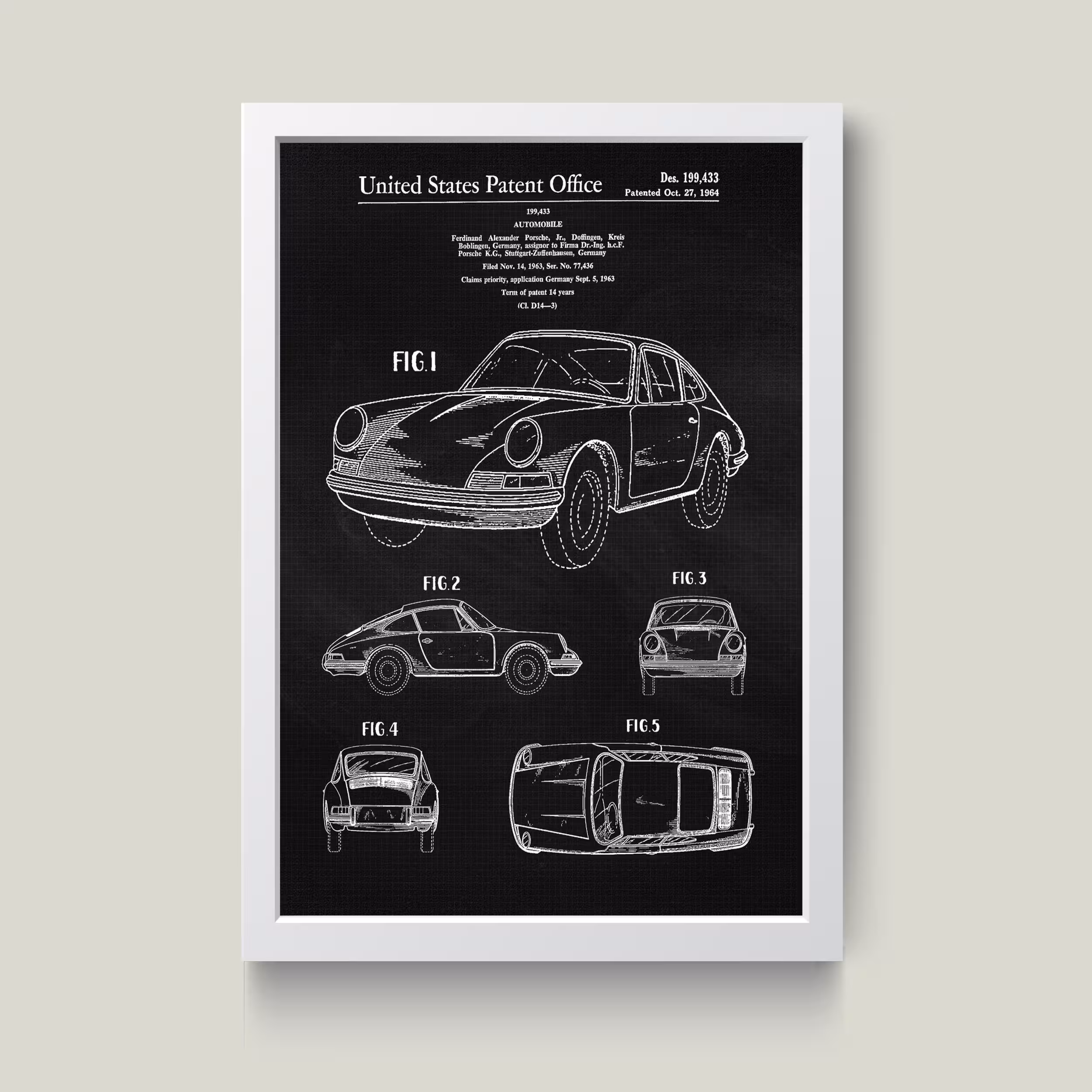 تابلو مدل Porsche پورشه کد m2647-w