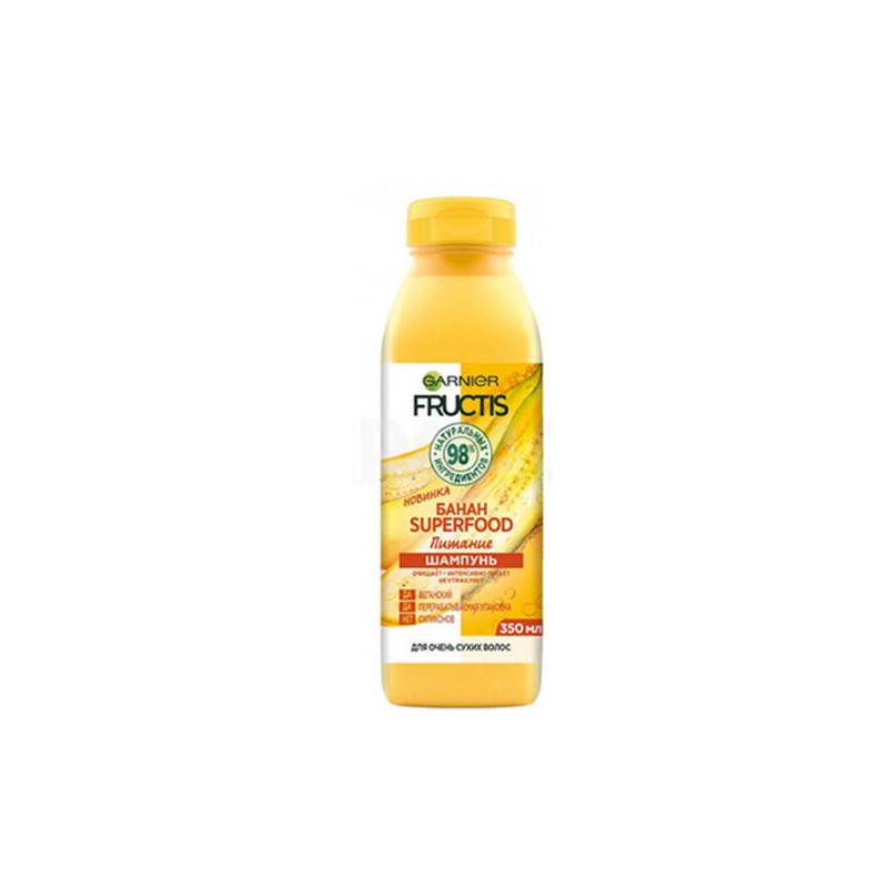 شامپو مو حاوی عصاره موز مدل Super food گارنیر 350 میل