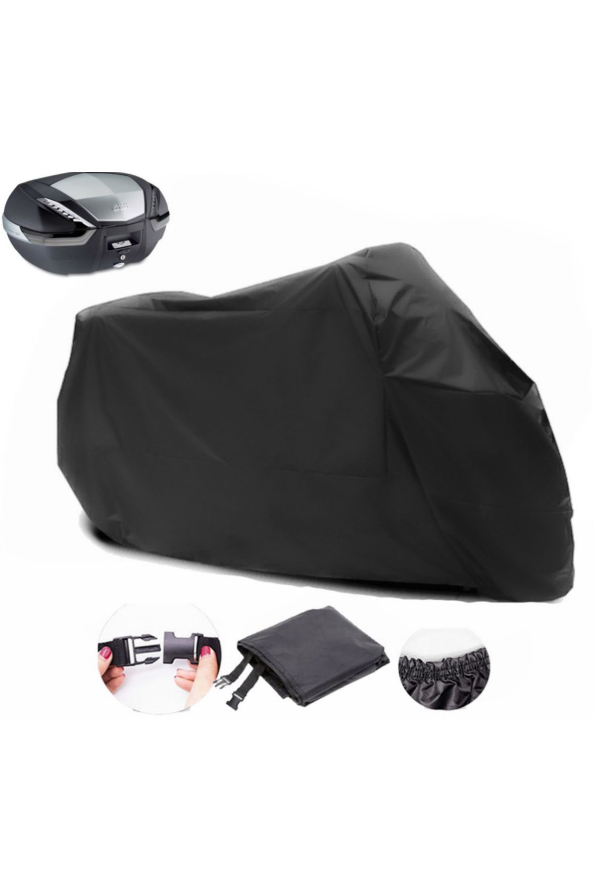 چادر موتورسیکلت مشکی YAMAHA X MAX 400 ABS BEAR MOTORCYCLECLE TARKET پوشش موتور سیاه MBA90002 AutoEN