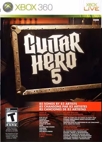 بازی ایکس باکس 360 guitar 5