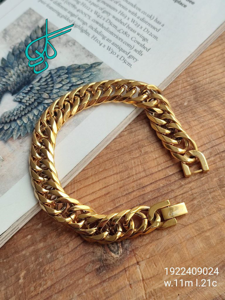 خرید دستبند طرح طلا مارک کارتیر قفل اصلی کد 1215263 - ردگل