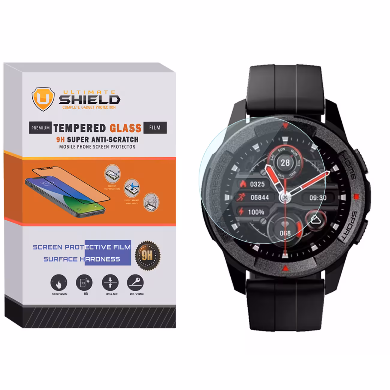 محافظ صفحه نمایش  آلتیمیت شیلد مدل SH-UL مناسب برای ساعت هوشمند میبرو X1