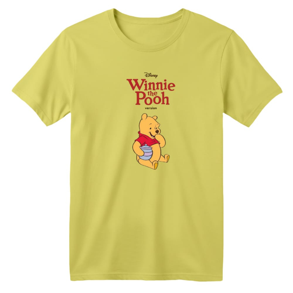 تی شرت آستین کوتاه بچگانه مدل پو کد 68 رنگ زرد لیمویی