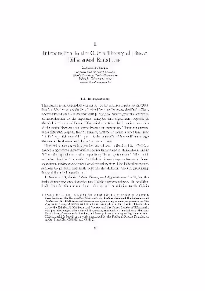خرید و دانلود نسخه کامل کتاب Introduction to the Galois theory of linear differential equations