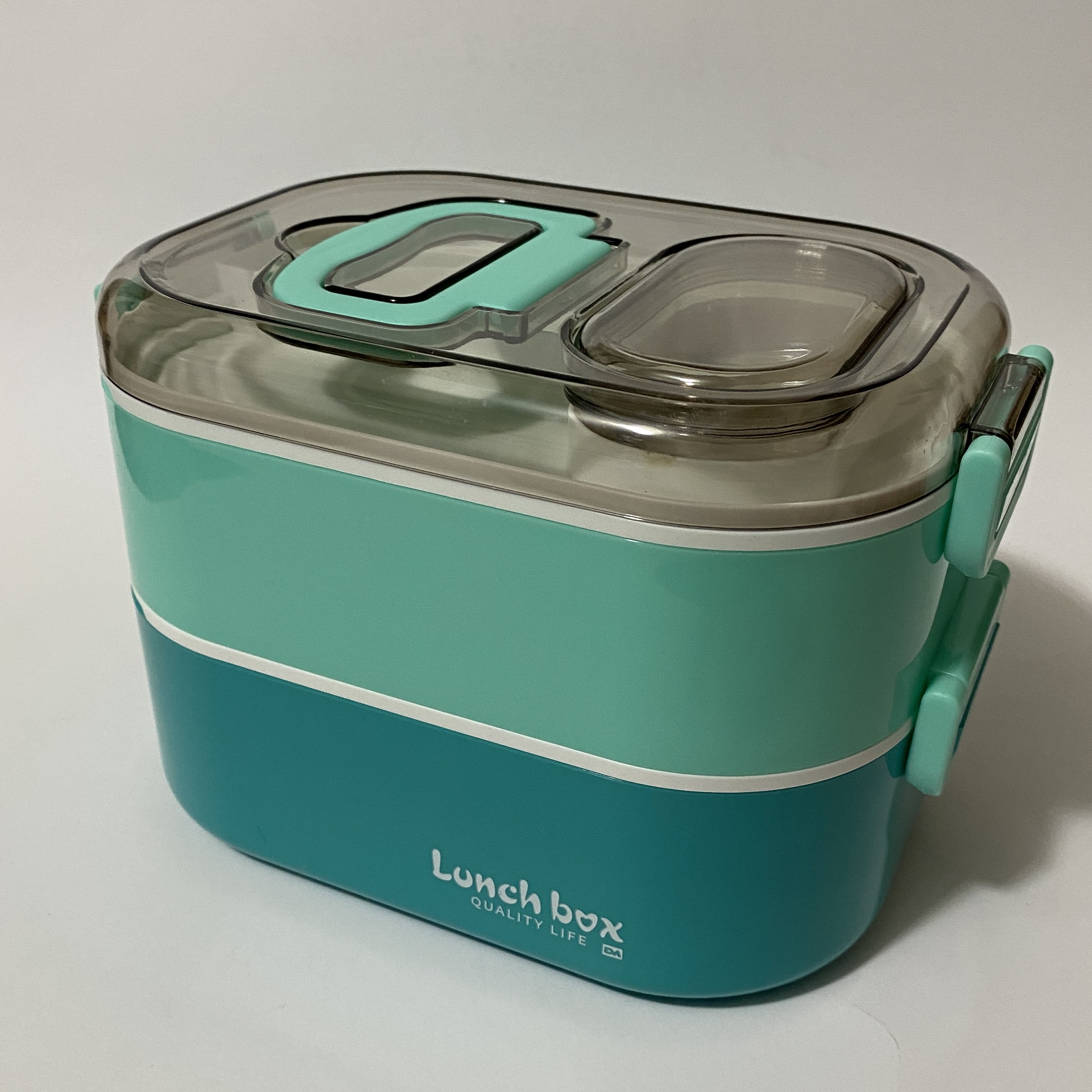 ظرف غذا مدل دو طبقه کد 6285 رنگ سبز،لانچ باکس