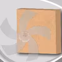 پروانه پنکه آیسن (پروانه 5 پر پنکه) شفاف