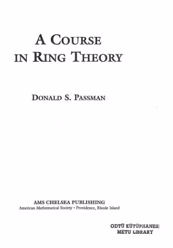 خرید و دانلود نسخه کامل کتاب A course in ring theory