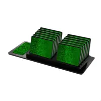 زیر لیوانی ماهوت مدل Green-Holographic بسته 12 عددی