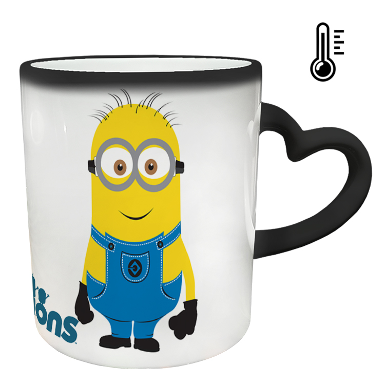 ماگ حرارتی مدل دسته قلبی طرح مینیون کد 55