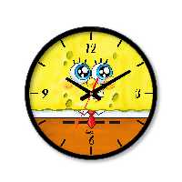 ساعت دیواری کوچک راویتا طرح باب اسفنجی کد 1945