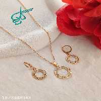 خرید نیم ست زنانه ZJ رنگ ثابت استیل ضد حساسیت کیفیت عالی کد 1715191 - ردگل