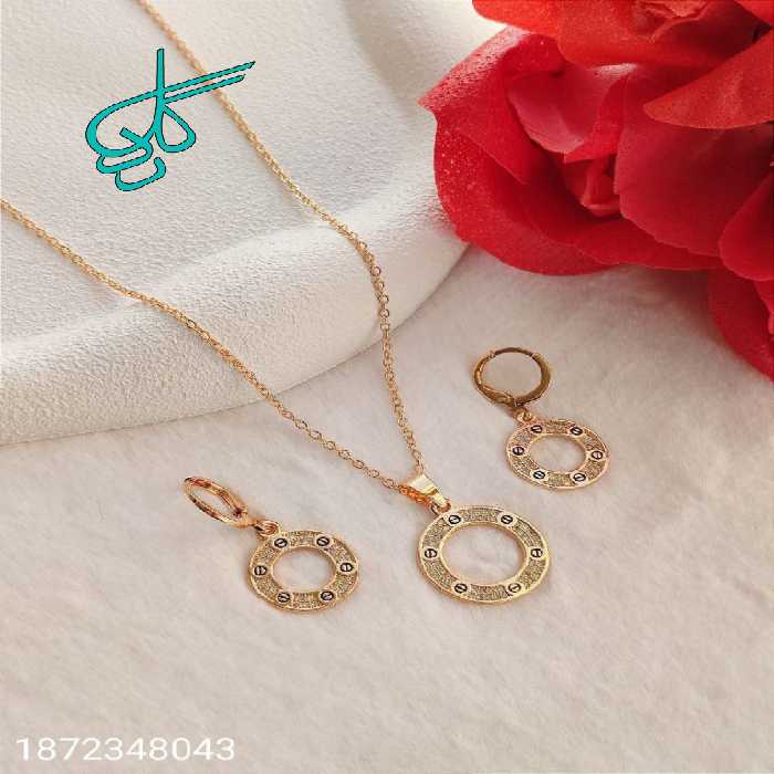 خرید نیم ست زنانه ZJ رنگ ثابت استیل ضد حساسیت کیفیت عالی کد 1715191 - ردگل