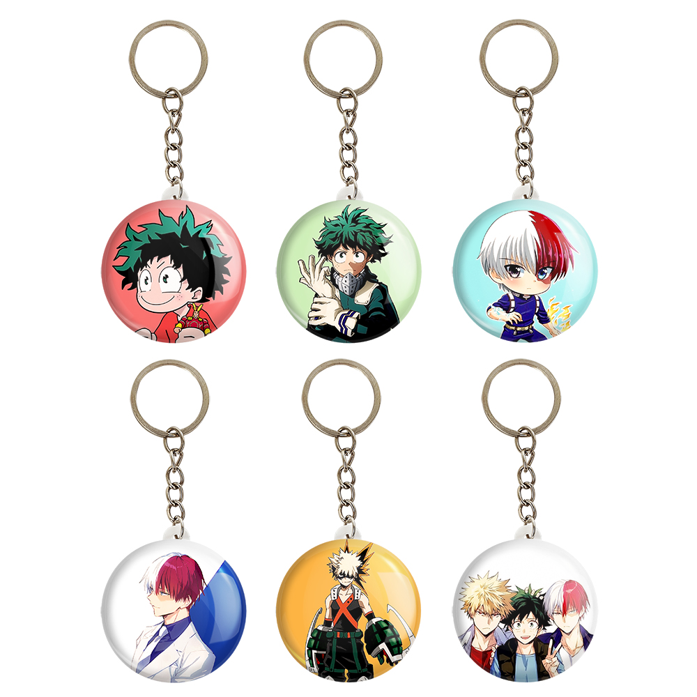 جاکلیدی خندالو مدل انیمه آکادمی قهرمان من کد 341B مجموعه 6 عددی