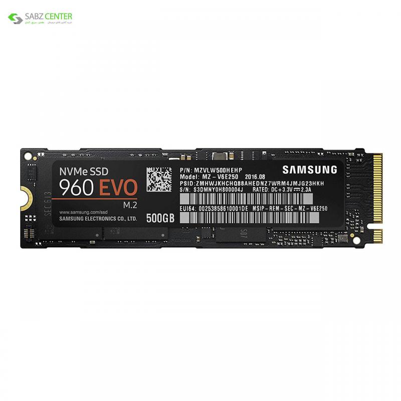 اس اس دی اینترنال سامسونگ 960 Evo ظرفیت 500GB