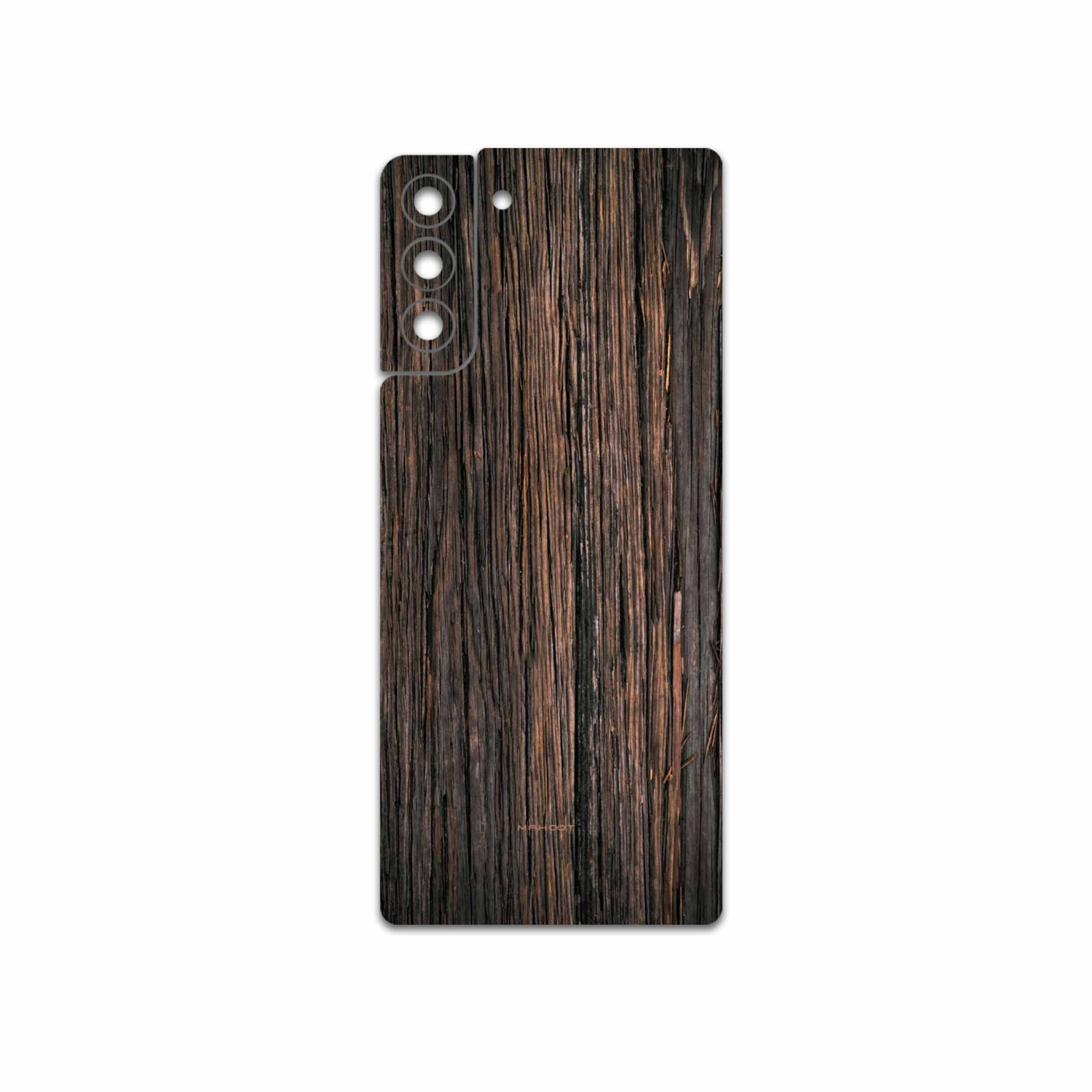 برچسب پوششی ماهوت مدل Burned-Wood مناسب برای گوشی موبایل سامسونگ Galaxy S21 Plus 5G