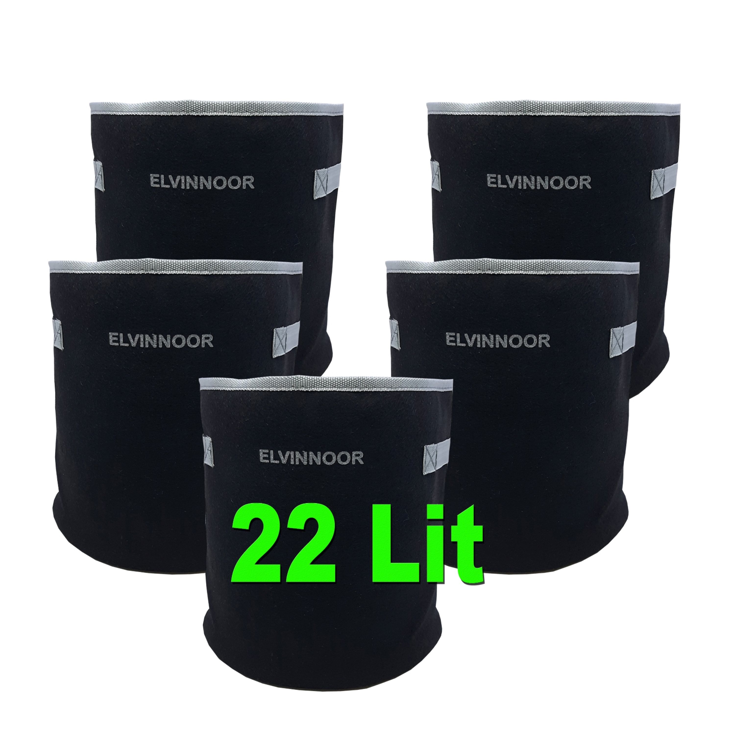 گلدان پارچه ای 22 لیتری الوین نور بسته 5 تایی