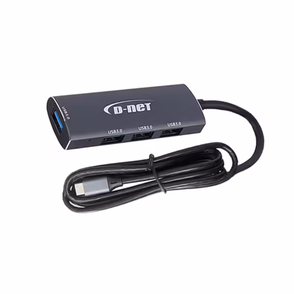 هاب تایپ سی 4 پورت USB3.0 دی نت مدل DT-430