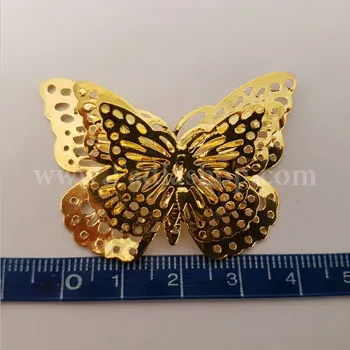 پروانه تزئینی طلایی کوچک