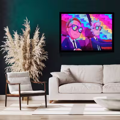 تابلو مدل rick and morty کد G2061