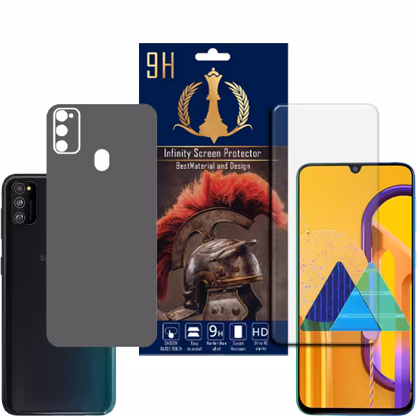 برچسب پوششی اینفینیتی مدل PRO MAX مناسب برای گوشی موبایل سامسونگ Galaxy M30S به همراه محافظ صفحه نمایش