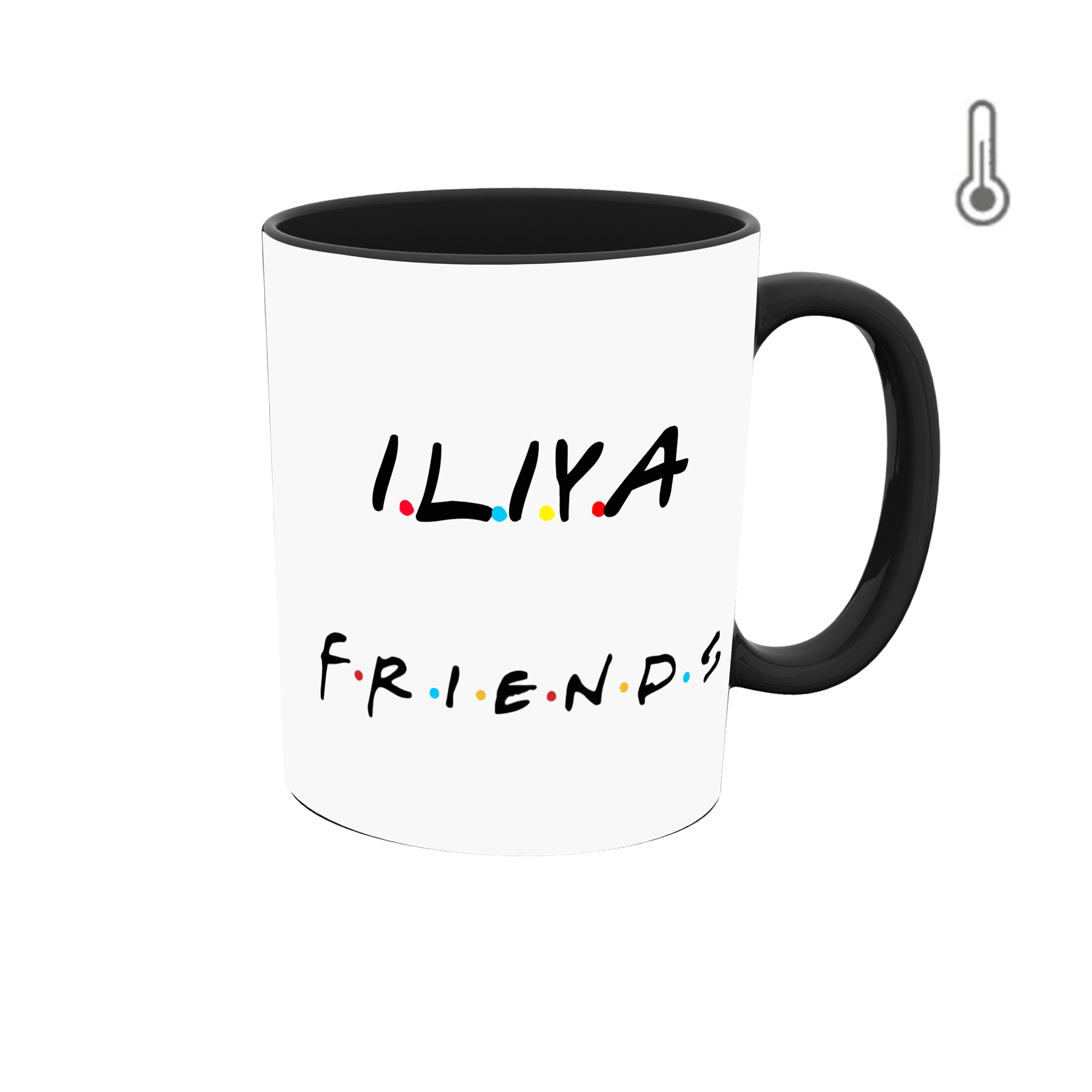 ماگ حرارتی طرح اسم ایلیا مدل فرندز 