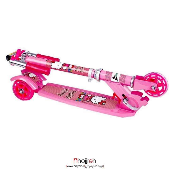 اطلاعات ، قیمت و خرید اسکوتر فلزی صورتی طرح هلو کیتی چرخ 120 کد vm555