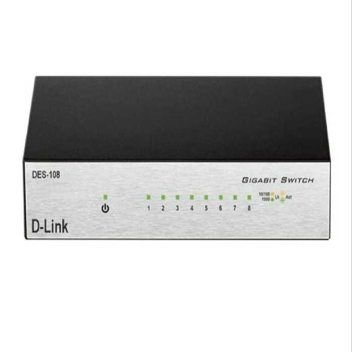 سوییچ 8 پورت دسکتاپی دی-لینک مدل DES-108 - تکنو لینک 148