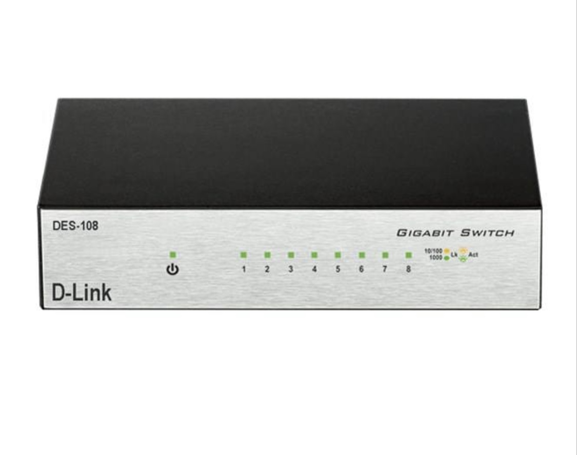 سوییچ 8 پورت دسکتاپی دی-لینک مدل DES-108 - تکنو لینک 148