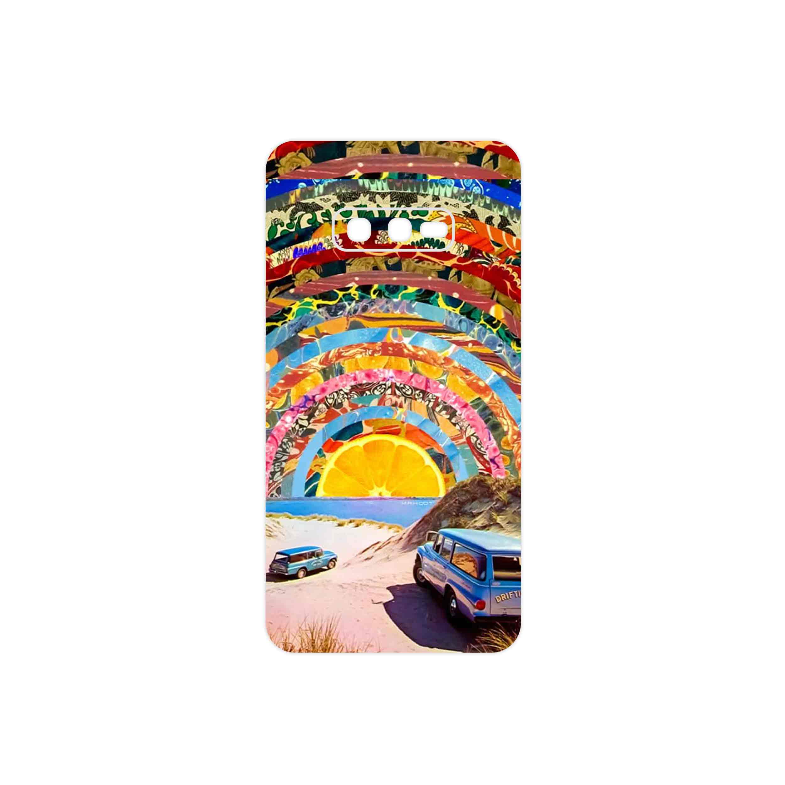 برچسب پوششی ماهوت مدل Collage of Orange Sky مناسب برای گوشی موبایل سامسونگ Galaxy S10e