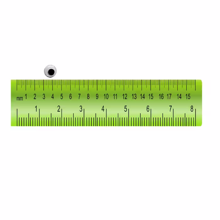 چشم عروسک مدل دایره ای کد MOT-14 بسته 20 عددی